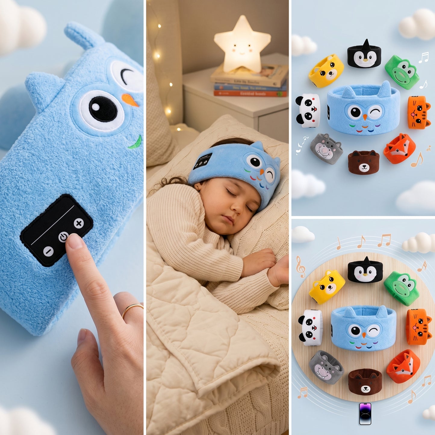 SnuggleKids™ Kids Headphone Sleep Mask