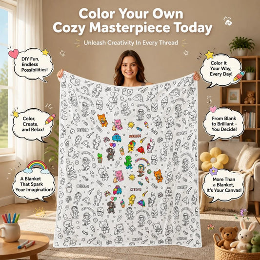 SnuggleKids™ DIY Coloring Blanket