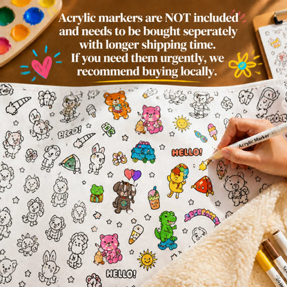 SnuggleKids™ DIY Coloring Blanket