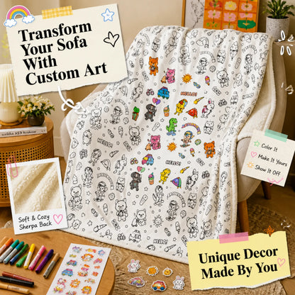 SnuggleKids™ DIY Coloring Blanket